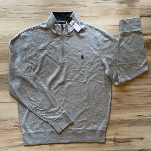 Gray Mock Turtleneck Pullover, Medium